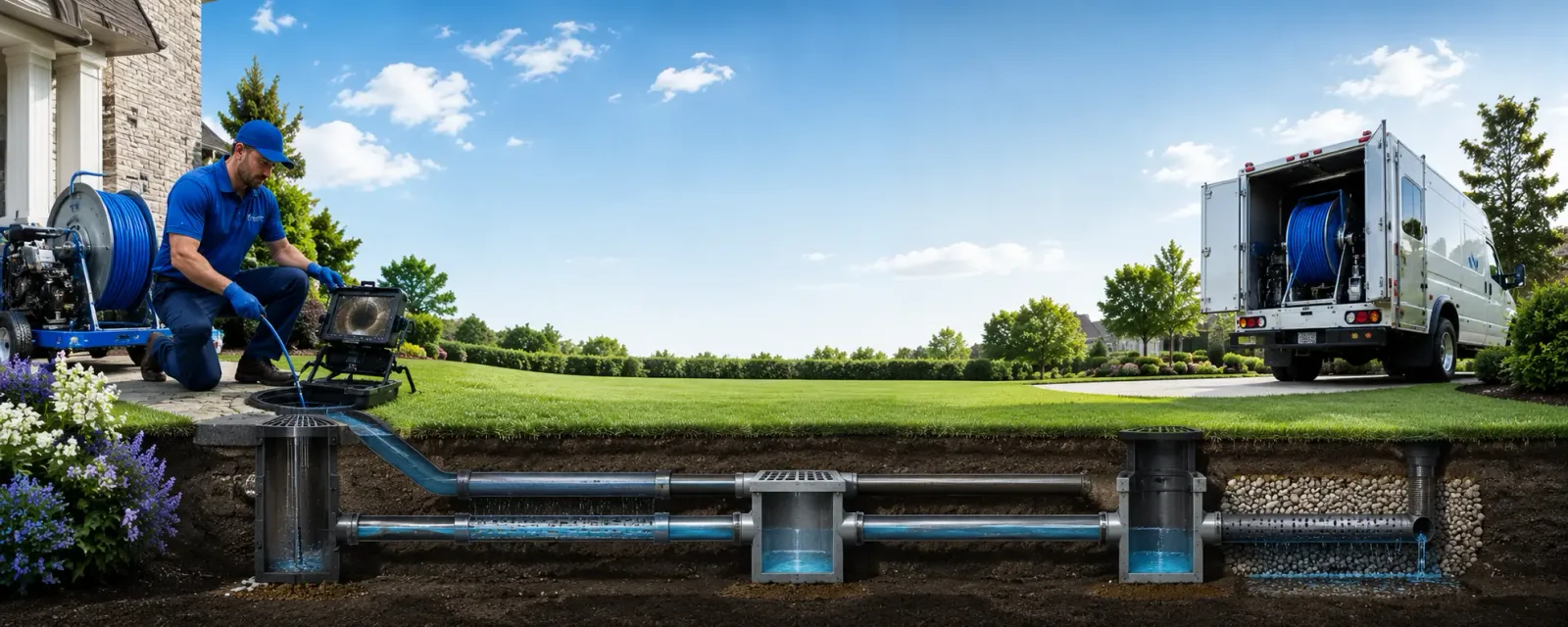 Outdoor drain cleaning information for Pompeii, MI
